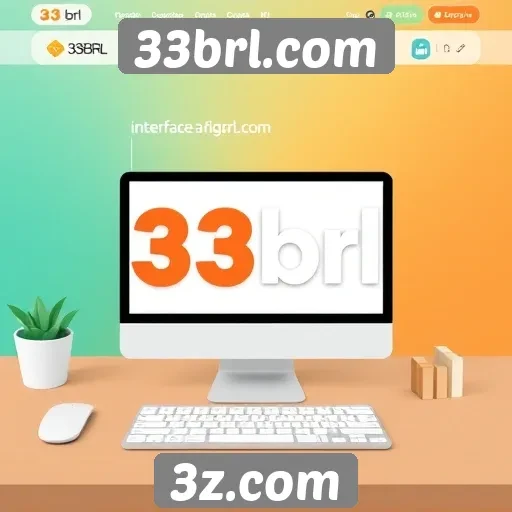 Interface amigável do 33brl.com facilita navegação